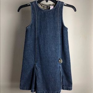 GYMBOREE Glamour Kitty Blue Denim Jean Dress